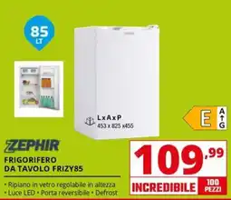Comet ZEPHIR FRIGORIFERO DA TAVOLO FRIZY85 offerta