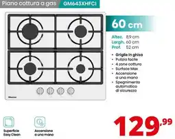 Comet Piano cottura a gas Hisense offerta