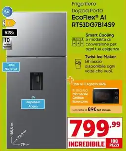 Comet Frigorifero Doppia Porta EcoFlex® AI offerta