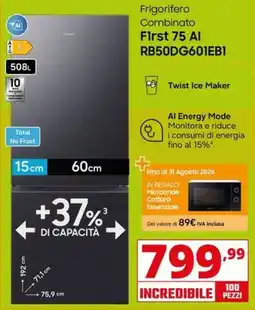 Comet Frigorifero Combinato First 75 AI offerta