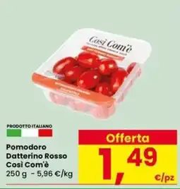 Interspar Pomodoro Datterino Rosso Così Com'è offerta