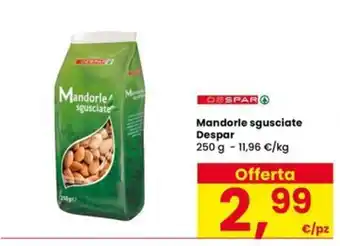 Interspar Mandorle sgusciate Despar offerta