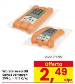 Interspar Würstel assortiti Sanus Vontavon offerta