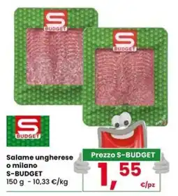 Interspar Salame ungherese o milano S-BUDGET offerta