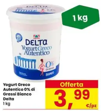 Yogurt Greco Autentico 0% di Grassi Bianco Delta