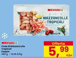 Interspar Code di Mazzancolle Tropicali Despar offerta