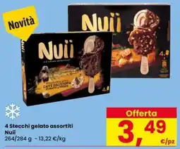 Interspar 4 Stecchi gelato assortiti Nuiii offerta