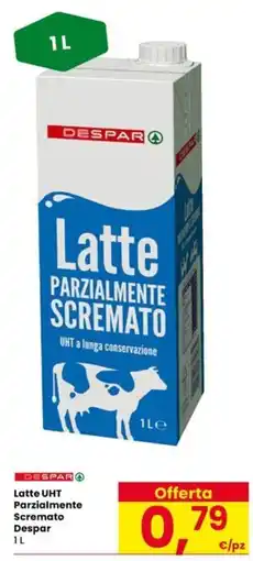 Interspar Latte UHT Parzialmente Scremato Despar offerta
