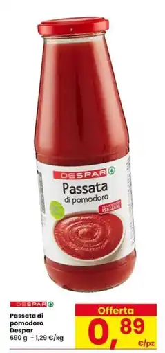 Interspar Passata di pomodoro Despar offerta