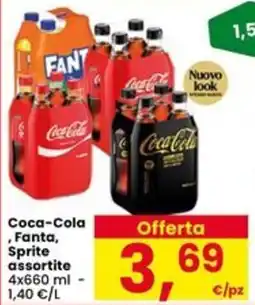 Interspar Coca-Cola, Fanta, Sprite assortite offerta