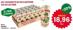 Interspar Birra Moretti offerta