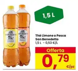 Interspar Thè Limone o Pesca San Benedetto offerta