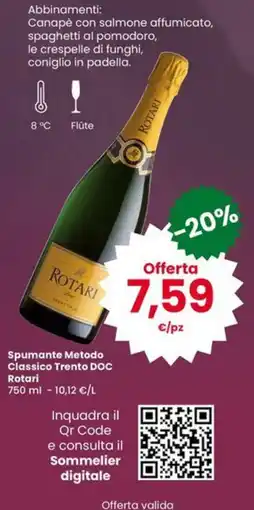 Interspar Spumante Metodo Classico Trento DOC Rotari offerta