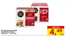 Interspar 16 Caps Ginseng o Kitkat Nescafé Dolce Gusto offerta