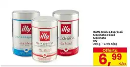 Interspar Caffè Grani o Espresso Macinato o Deca Illy offerta