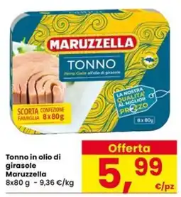 Interspar Tonno in olio di girasole Maruzzella offerta