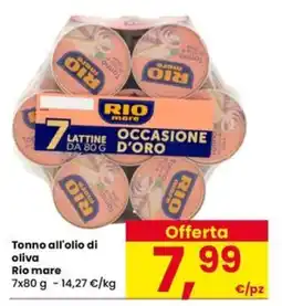 Interspar Tonno all'olio di oliva Rio mare offerta