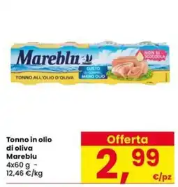 Interspar Tonno all'olio d'oliva Mareblu offerta