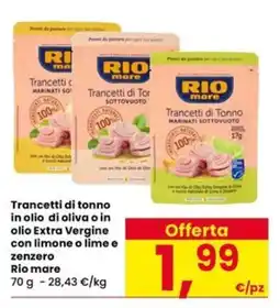 Interspar Trancetti di tonno Rio mare offerta