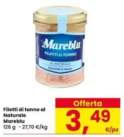 Interspar Filetti di tonno al Naturale Mareblu offerta