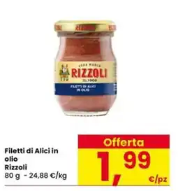 Interspar Filetti di Alici in olio Rizzoli offerta