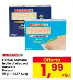 Interspar Fletti di salmone Despar offerta