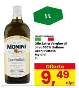 Interspar Olio Extra Vergine di oliva GranFruttato Monini offerta