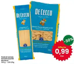 Interspar Pasta di semola formati assortiti De Cecco offerta