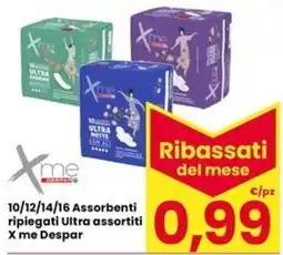 Interspar Assorbenti ripiegati Ultra X me offerta