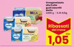 Interspar Omogeneizzato alla frutta gusti assortiti Mellin offerta