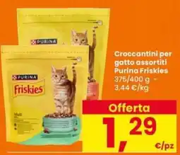 Interspar Croccantini per gatto assortiti Purina Friskies offerta