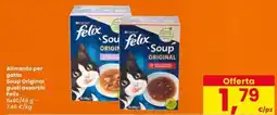 Interspar Alimento per gatto Soup Original gusti assortiti Felix offerta