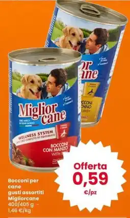 Interspar Bocconi per cane gusti assortiti Migliorcanec offerta