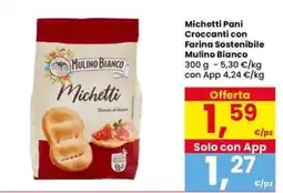 Interspar Michetti Pani Croccanti con Farina Sostenibile Mulino Bianco offerta