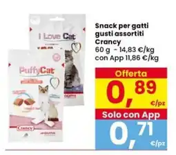 Interspar Snack per gatti gusti assortiti offerta