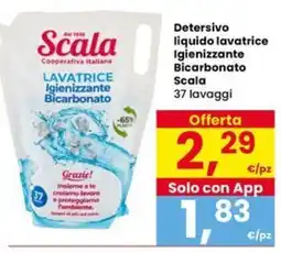 Interspar Detersivo liquido lavatrice Igienizzante Bicarbonato Scala offerta