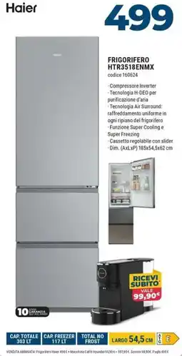 Sinergy Haier FRIGORIFERO HTR3518ENMX offerta