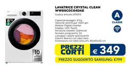 Esselunga Samsung lavatrice crystal clean WW80CGC04DAE offerta