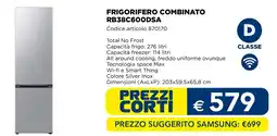 Esselunga Samsung frigorifero combinato RB38C600DSA offerta