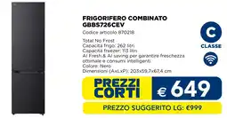 Esselunga Lg frigorifero combinato GBBS726CEV offerta