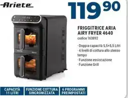 Sinergy Ariete friggitrice aria airy fryer 4640 offerta