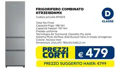 Esselunga Haier frigorifero combinato HTR3518DNMX offerta