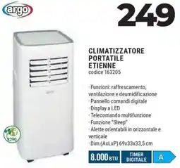 Sinergy Argo climatizzatore portatile etienne offerta