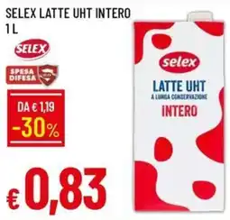 IperFamila SELEX LATTE UHT INTERO offerta
