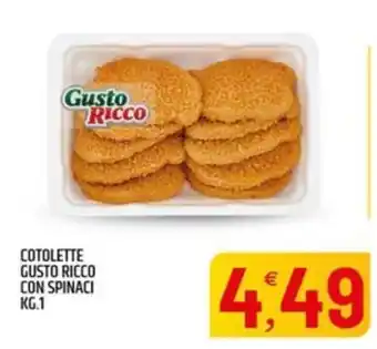 Ard Discount Cotolette Gusto Ricco con Spinaci offerta