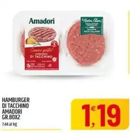 Ard Discount Hamburger di tacchino Amadori offerta