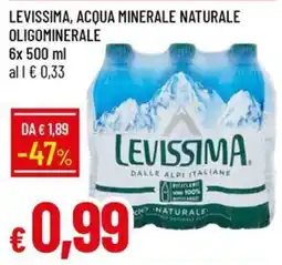 IperFamila Levissima acqua minerale naturale oligominerale offerta