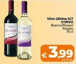 Ipercoop Vino Glicine IGT CORVO offerta