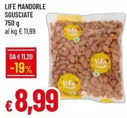 IperFamila LIFE MANDORLE SGUSCIATE offerta
