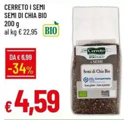 IperFamila Ceretto i semi Semi di Chia Bio offerta
